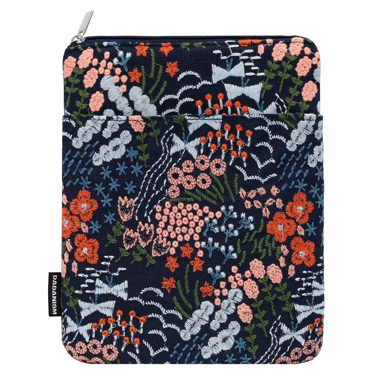 Embroidered Daisy Padded Sleeve Case for Kindle Paperwhite & Kobo E-Readers