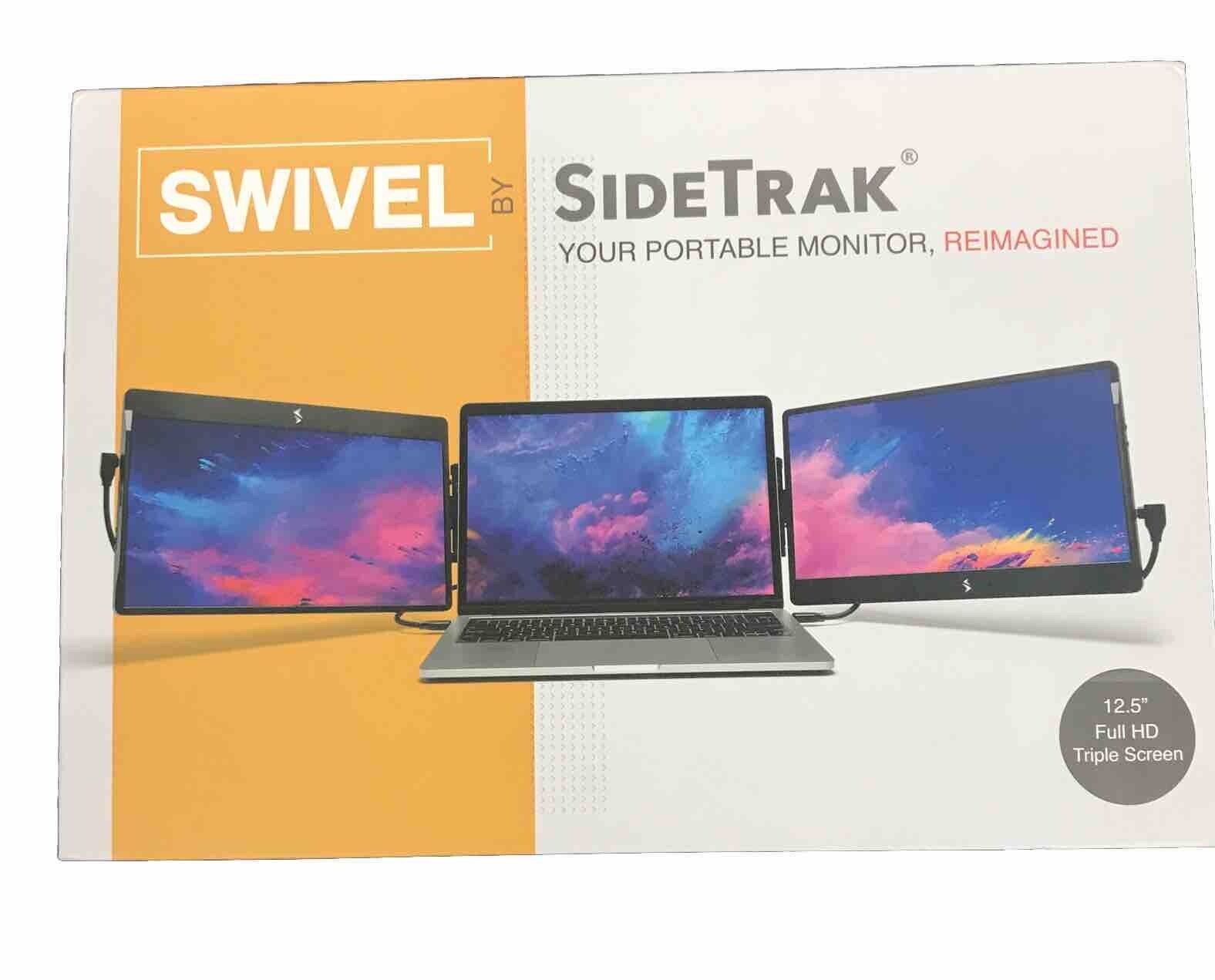 Swivel By SideTrak Your Portable Monitor 12.5” Full HD Triple Screen New