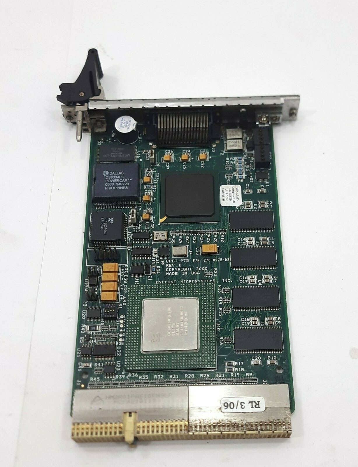 Cyclone Microsystem CPCI-975 270-0975-02 REV B 3U UltraSCSI RAID Controller     