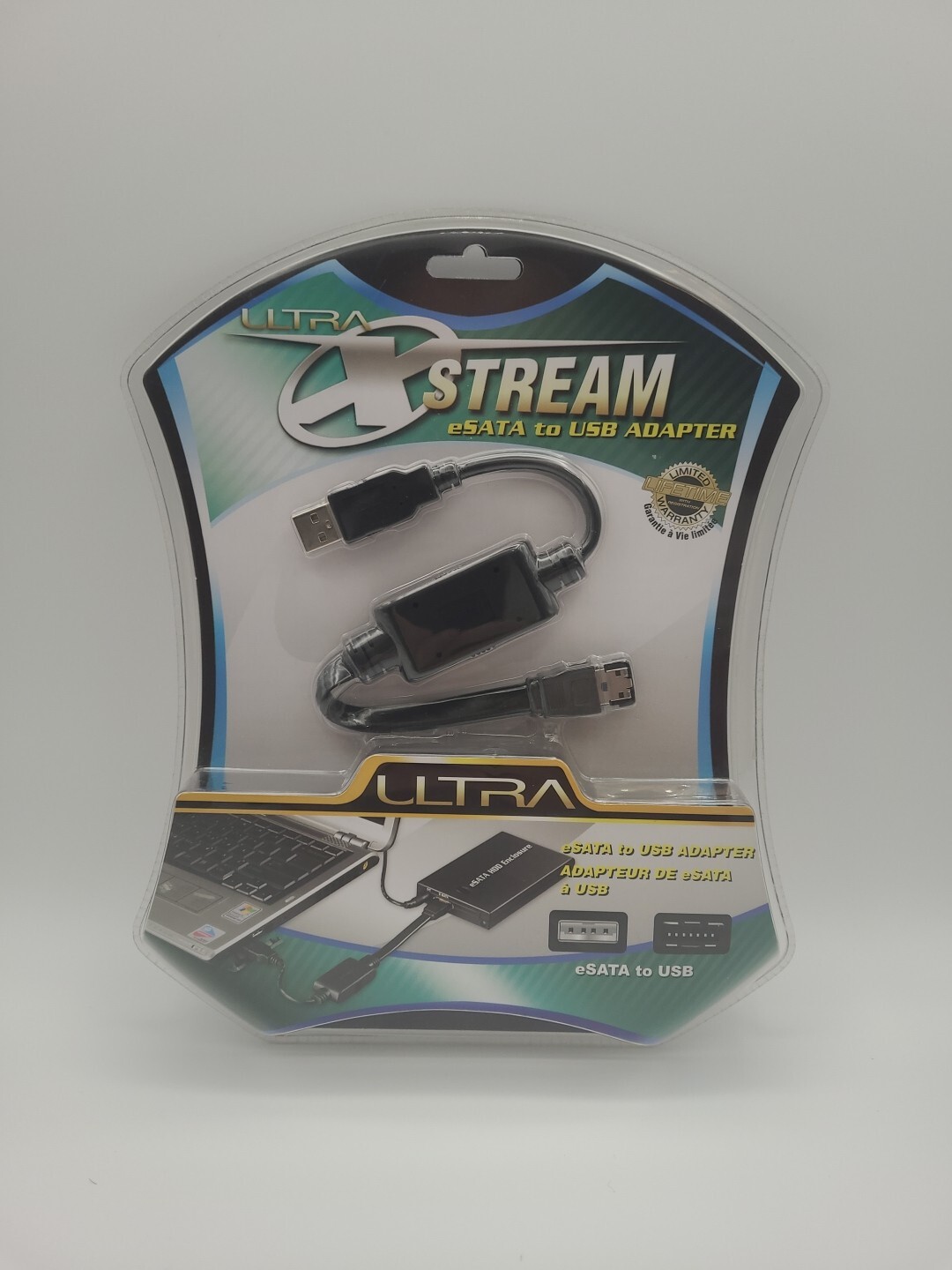 Ultra X Stream eSATA to USB Adapter Cable New In Box Sealed