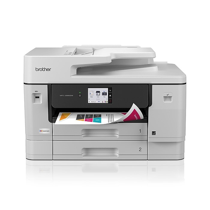 Brother INKvestment MFCJ6960DW Wireless Color Inkjet All-in-One Printer