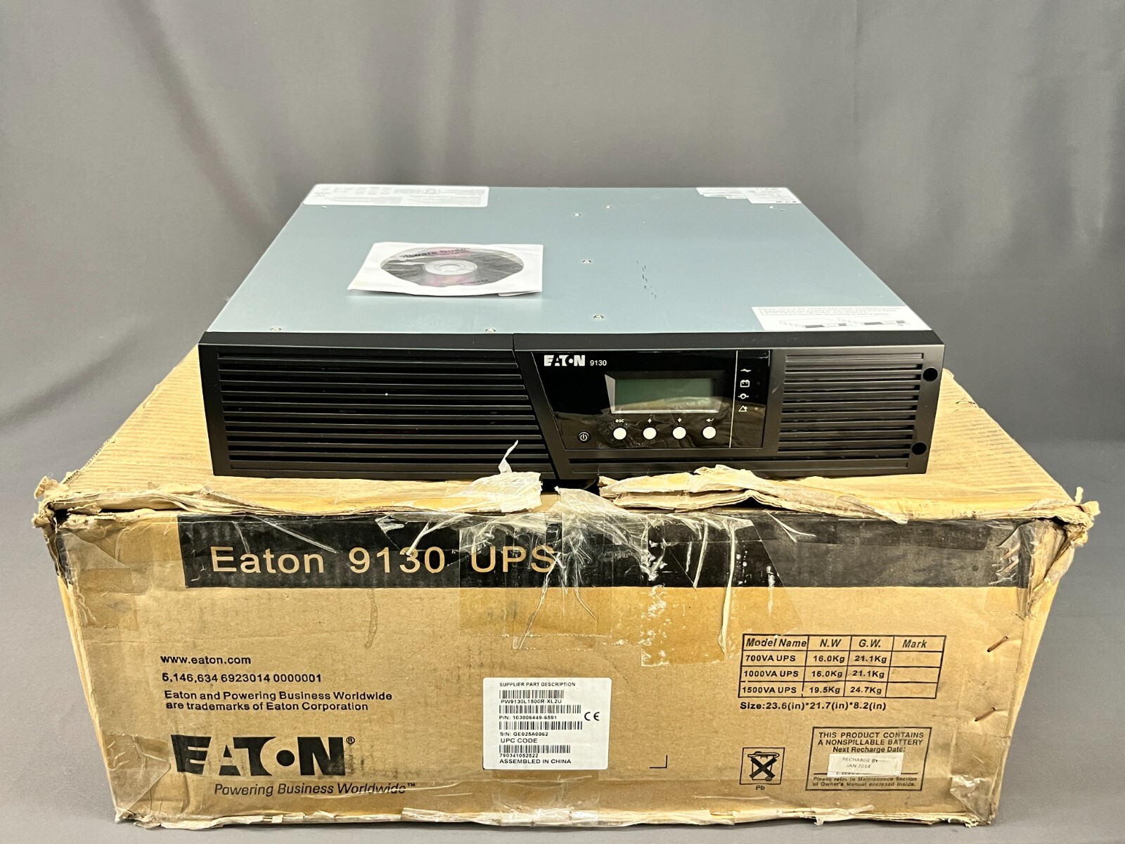 New EATON PW9130L3000R-XL2U 9130 UPS Uninter Power Supply 2U, 3000VA / 2700W