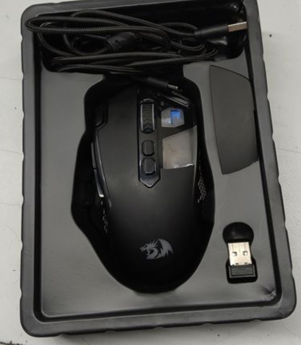 For Parts, See Damage Redragon Taipan M810 Pro Wireless Gaming Mouse 10000 DPI 