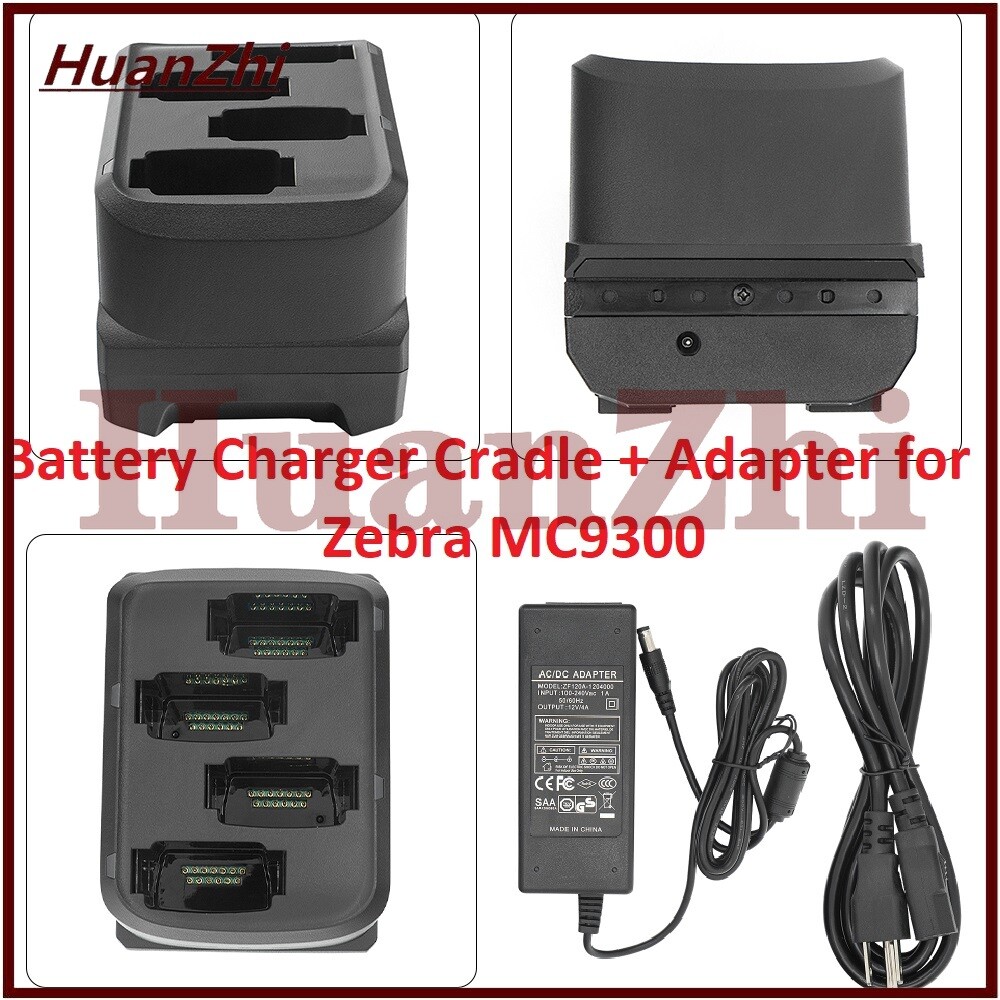 4-Bay Battery Charger Cradle Charging Base Kit for Zebra MC9300 MC930B 930P New