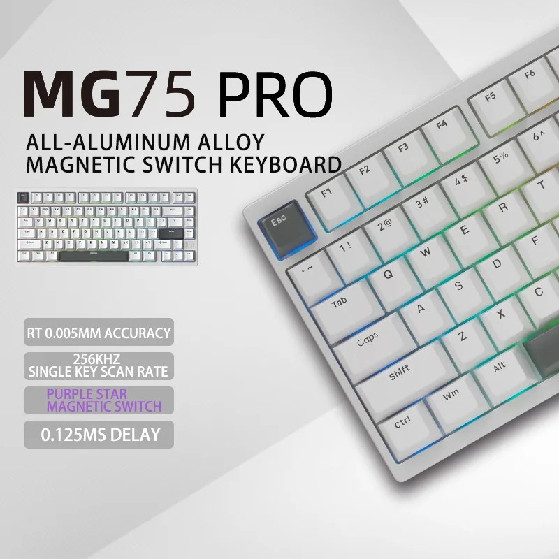 IROK MG75 PRO MAX Magnetic Switch Gaming Keyboard Hot Swap SOCD 8K