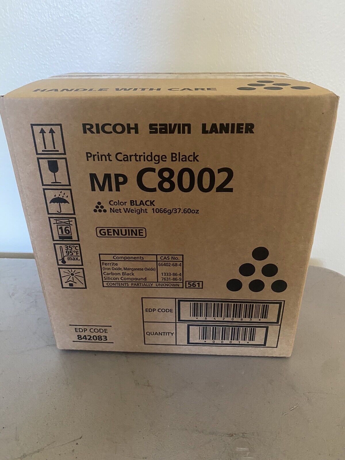 Ricoh MP C8002 Black Cartridge 842083 New