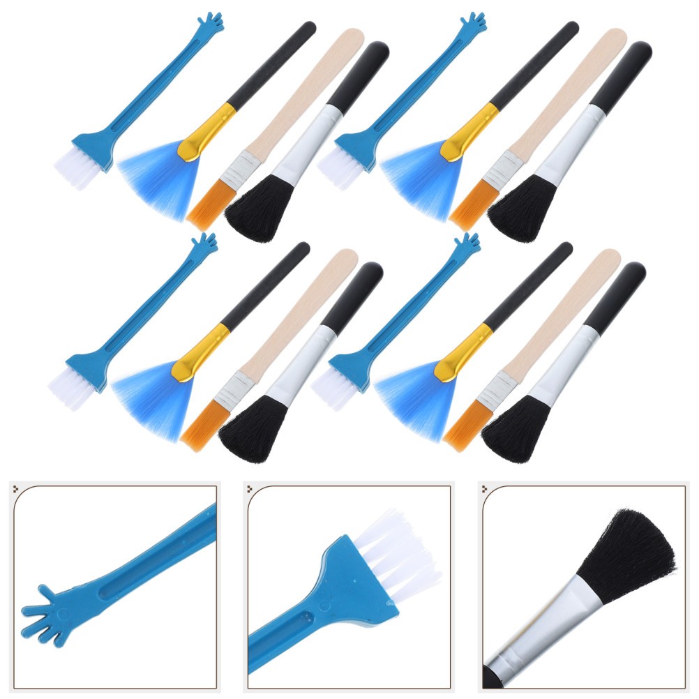 20Pcs Durable Keyboard Brush Kit Portable for Computer Laptop Cleaning