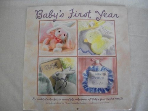 Baby's First Year Undated 12 Month Calendar Record Firsts