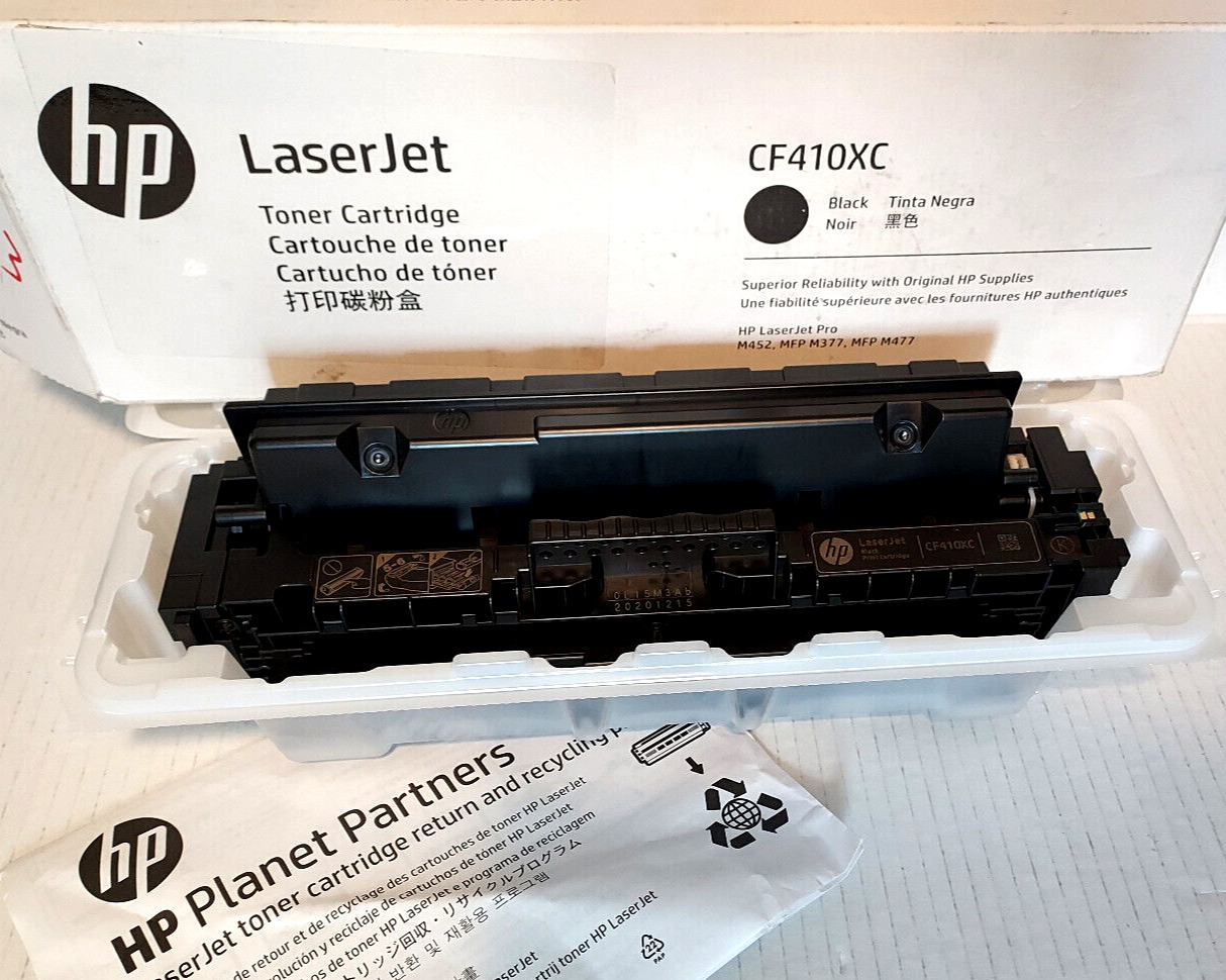 Genuine HP CF410XC Black Laser Jet Toner Cartridge - New Open Box