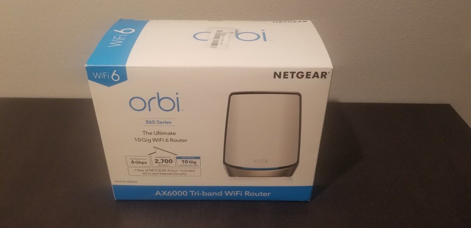 NETGEAR Orbi RBR860S AX6000 Tri-Band WiFi 6 Router