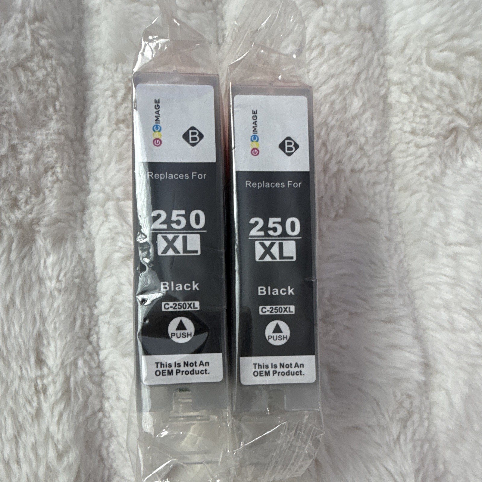 Gimage 2-Pack Black Compatible Ink Cartridges for Canon 250XL PGI-250XL