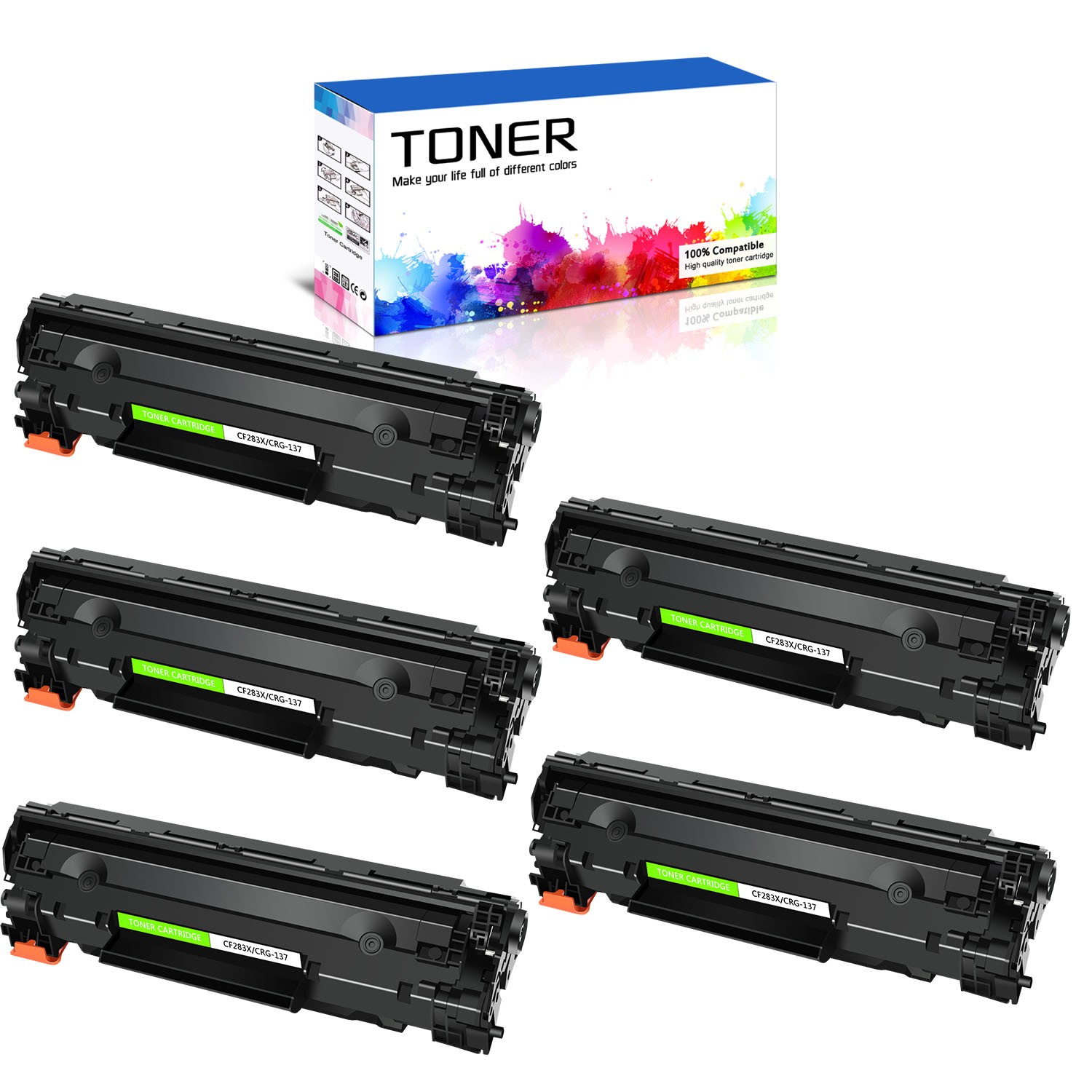 5PK CRG137 Toner Cartridge for Canon ImageClass MF211 MF212w MF216n MF217w