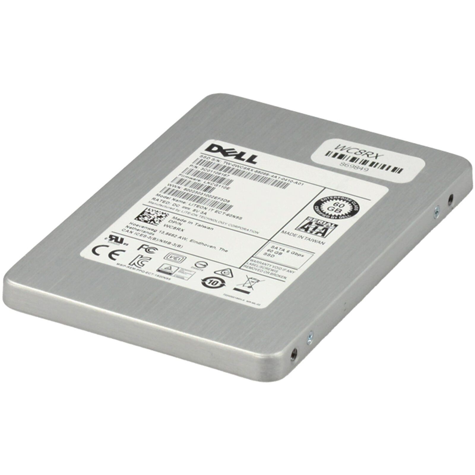 Dell 60GB 6Gbps SATA RI MLC 2.5 SSD 60N9S (WC8RX-OSTK)