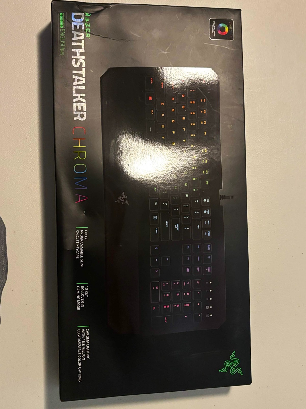 Razer DeathStalker Chroma RGB Gaming Keyboard Wired Tested