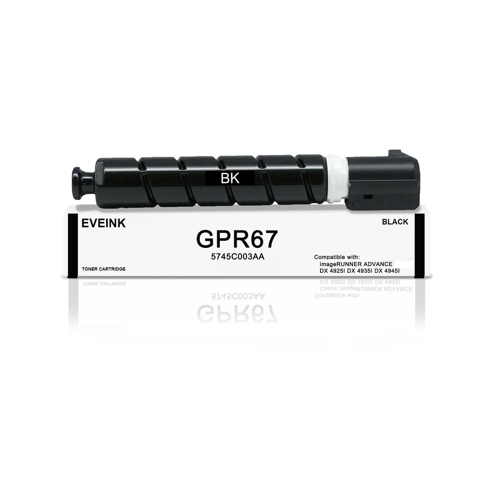 High Yield GPR67 GPR-67 Black Toner Cartridge Compatible for Canon GPR 67 Ton...