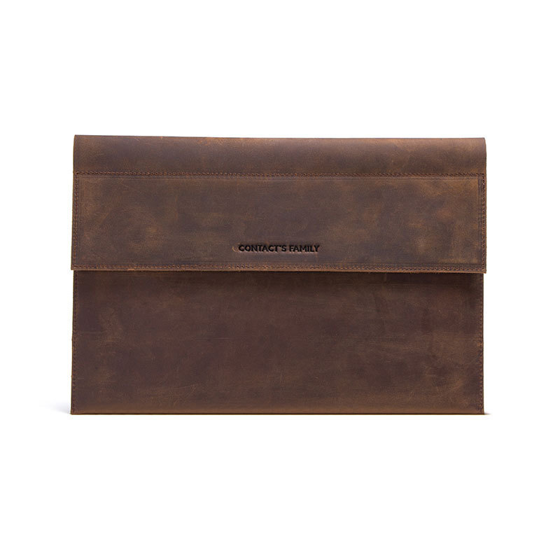 12"-13" Genuine Leather Tablet Carry Case Sleeve Bag For iPad Pro 13 Galaxy Tab