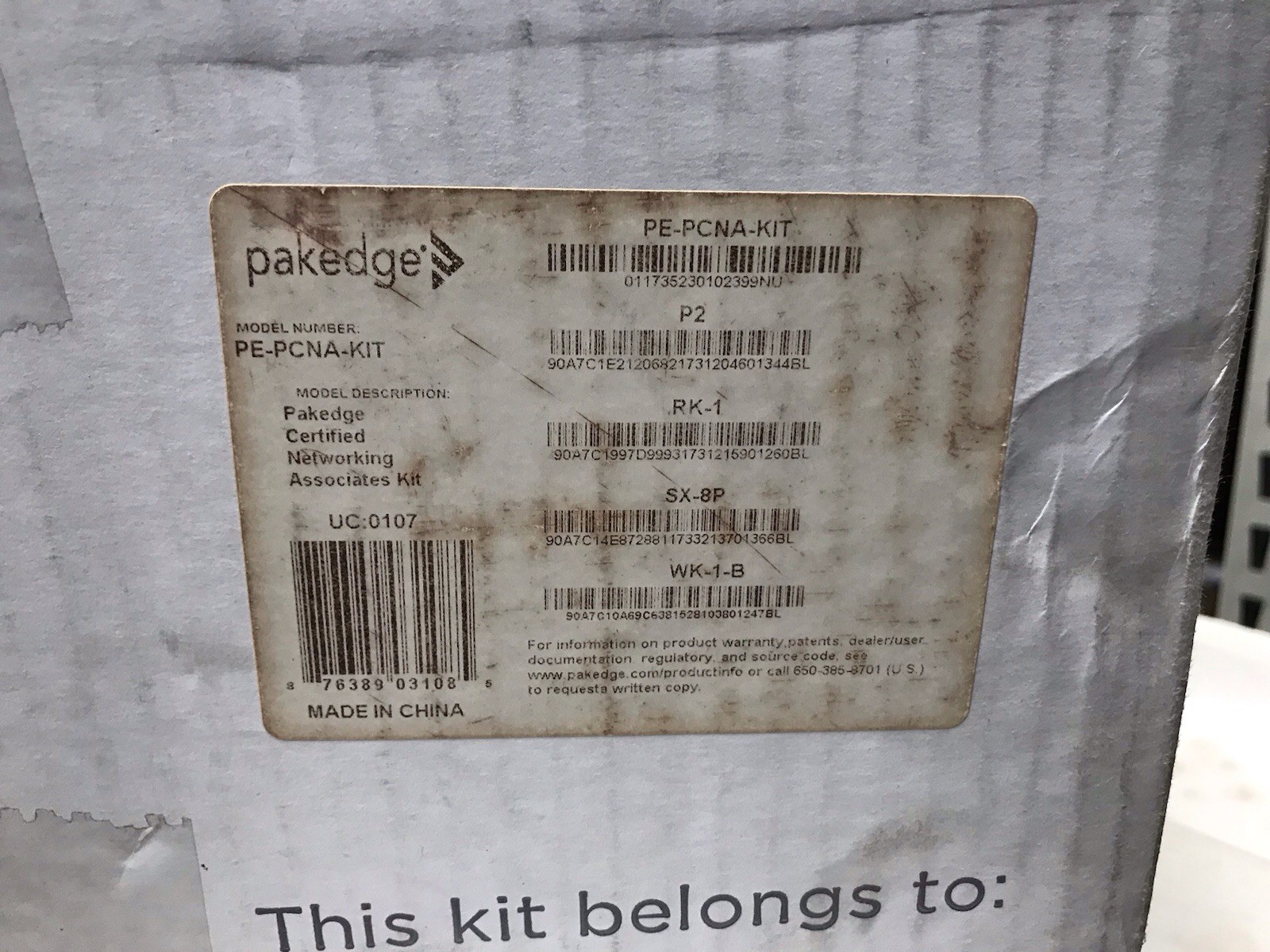 Pakedge PCNA KIT: P2, RK-1, SX-8P, WK-1-B