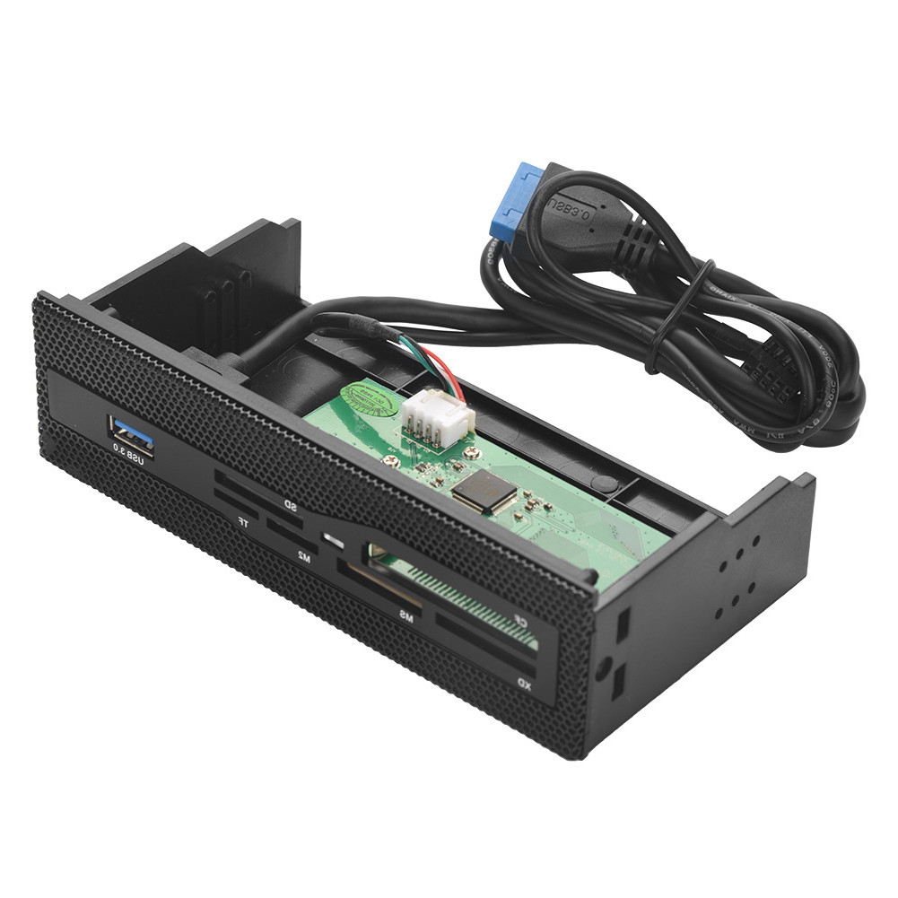 5.25 Media Dashboard Multifunctional USB Computer Front Panel Card Reader BEA