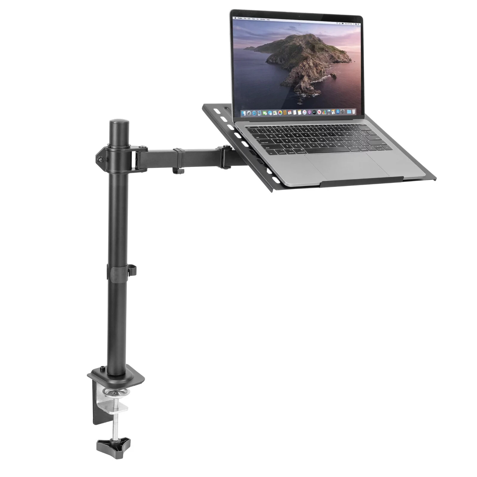 Laptop Desk Mount Full Motion Laptop Arm with Vented Tray