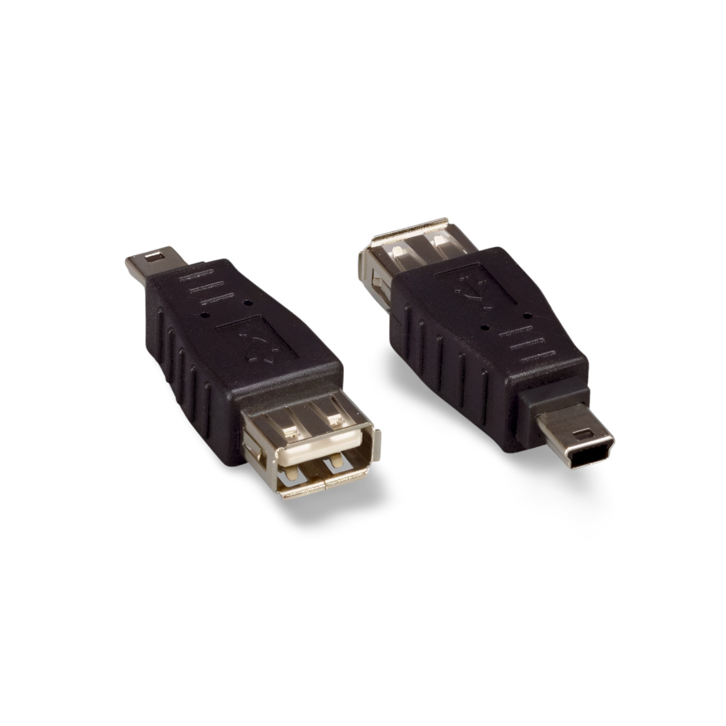 1in USB Camera Adapter Type A Male to Mini B 5 Male - Black