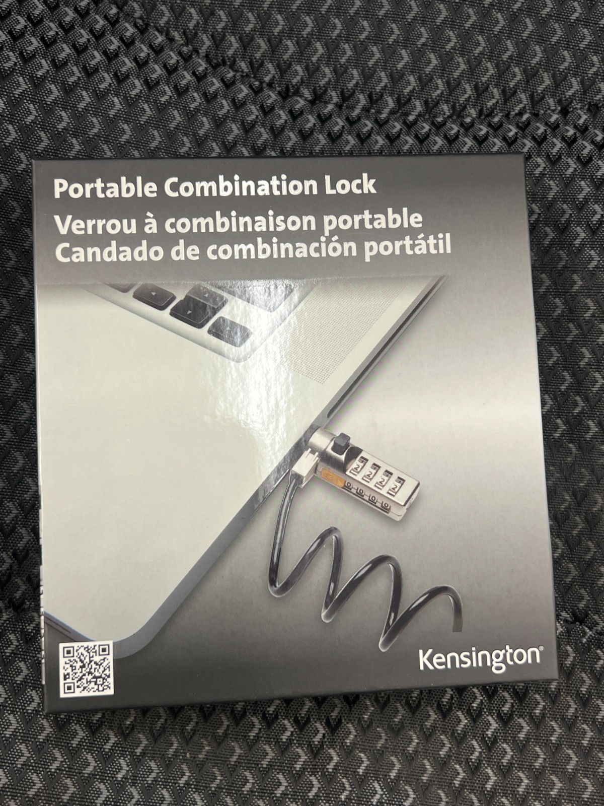 NEW Kensington Portable Combination Laptop Lock 3” To 6FT K64670AM
