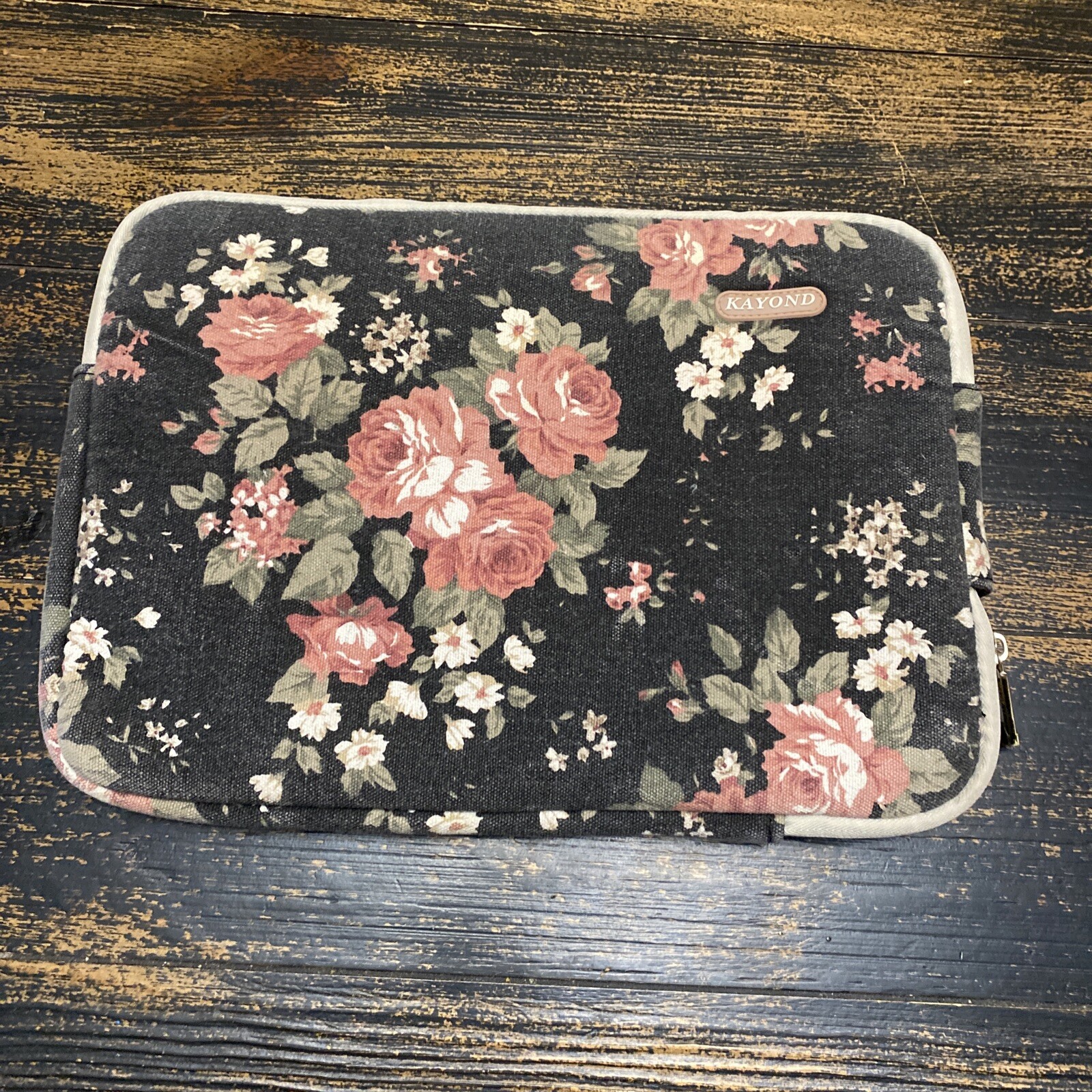 Kayond Floral Laptop Sleeve Waterproof Blue Roses Shabby Chic Computer