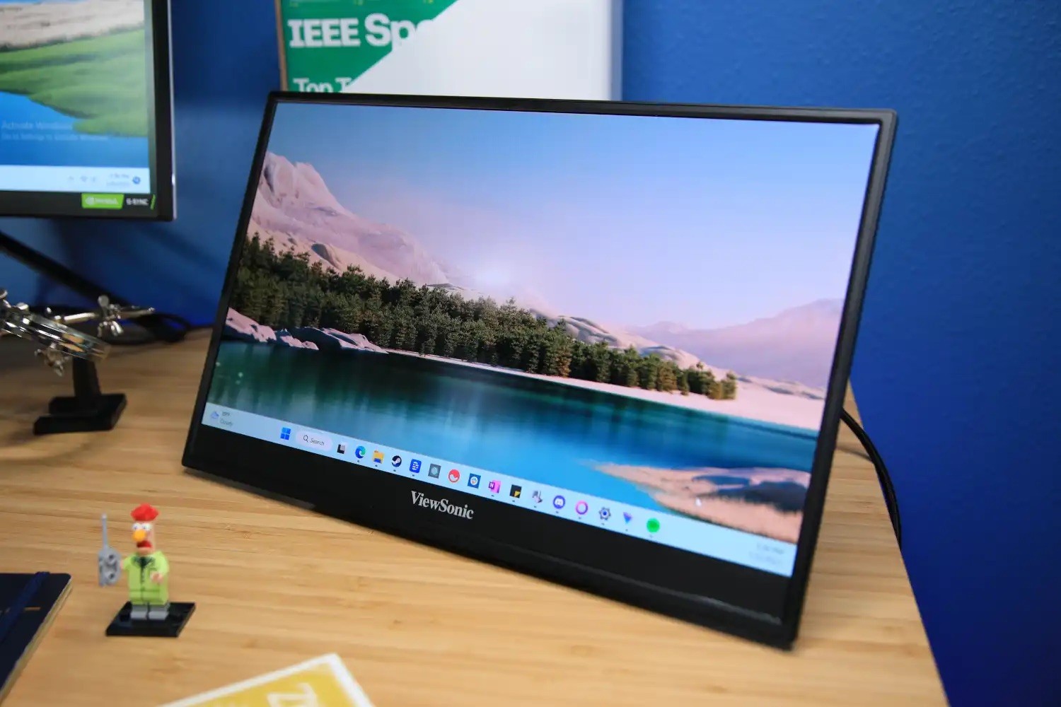 ViewSonic 15.6" UHD Portable OLED Monitor VX1655-4K-OLED Built in Stand and