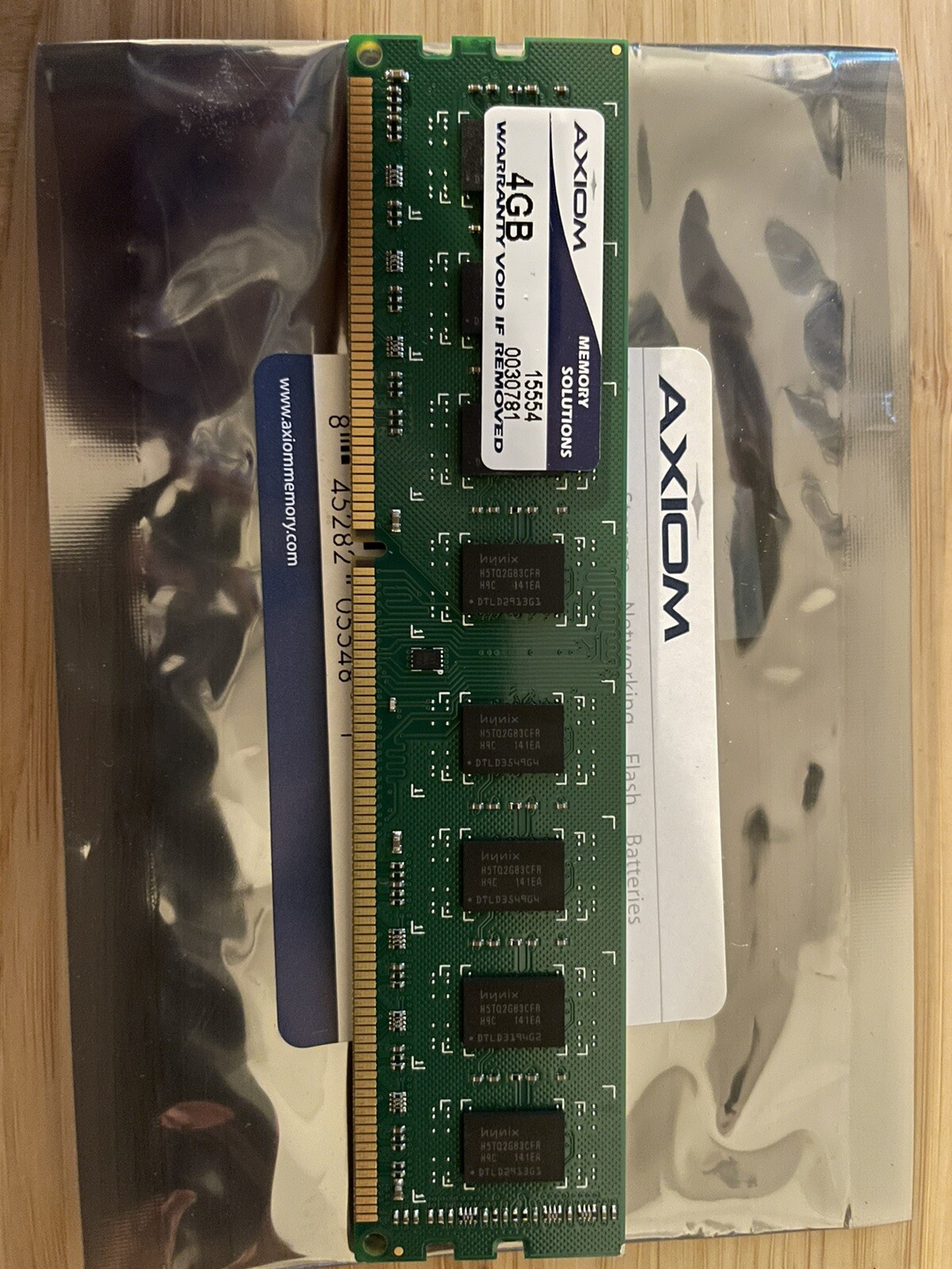 Axiom Memory Solutions 4GB (1X4GB) PC3-10600 1333MHz DDR3 SDRAM DIMM 240-p DDR3