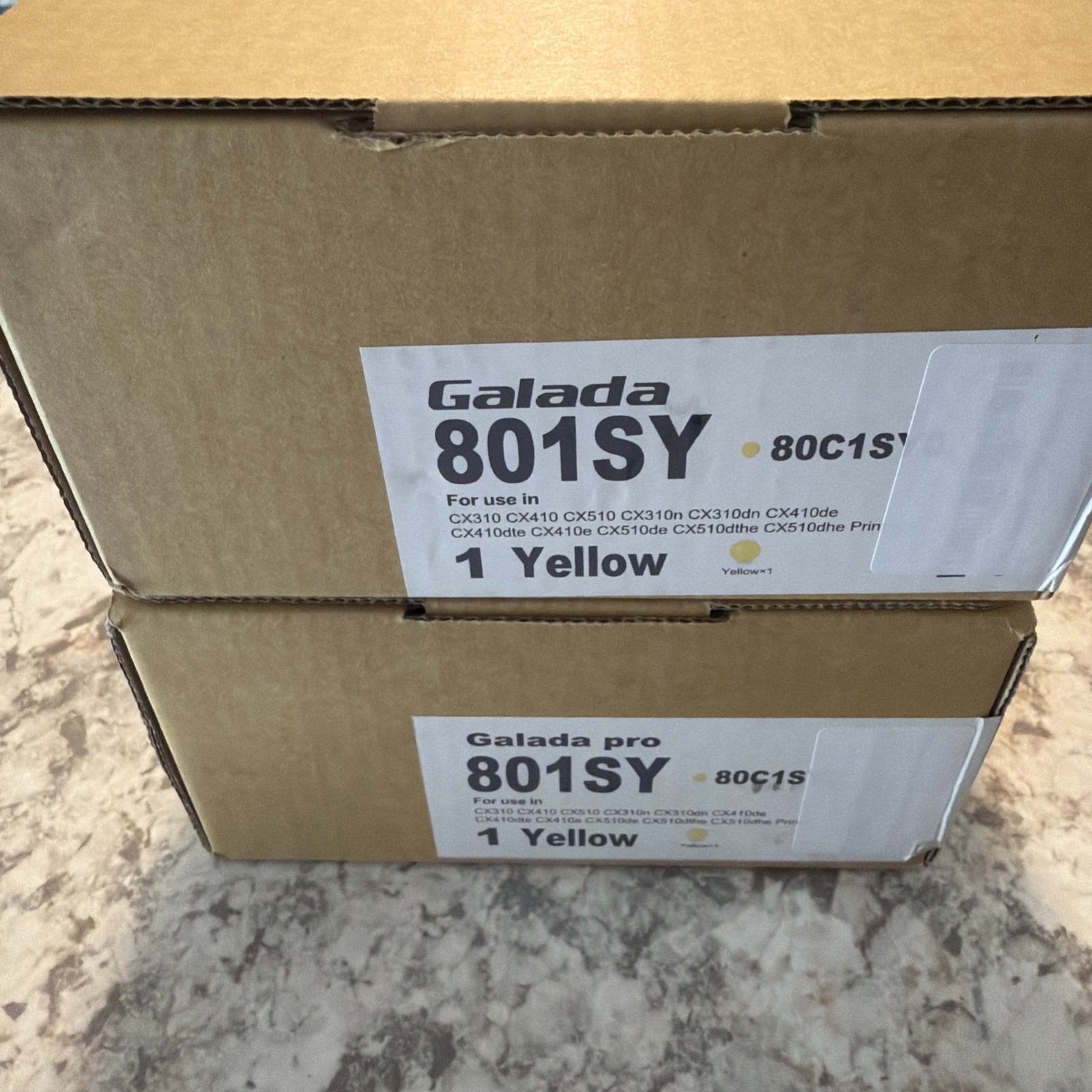 2 pack 80C1SY0-(801SY) Replacement Toner CX310dn,CX310n,CX410de,CX410e,CX510de,