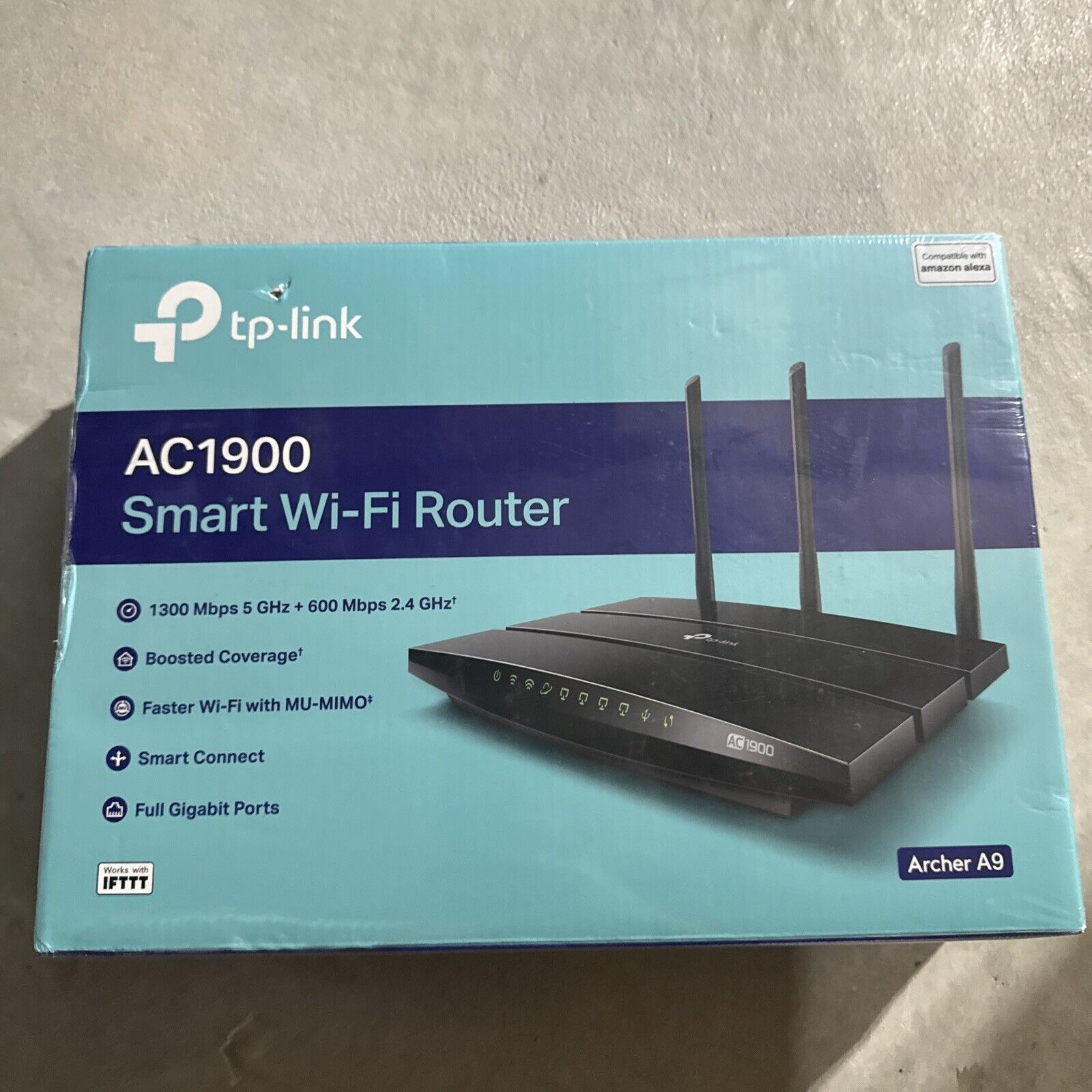 TP-Link Archer A9 AC1900 Dual-Band Mu-Mimo Wi-Fi Router with Gigabit Port