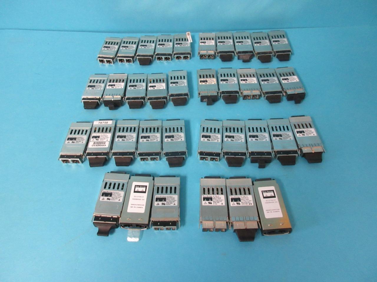 New Lot of 36 Genuine Cisco Systems Transceiver Modules 30-0759-01 1000 Base-S