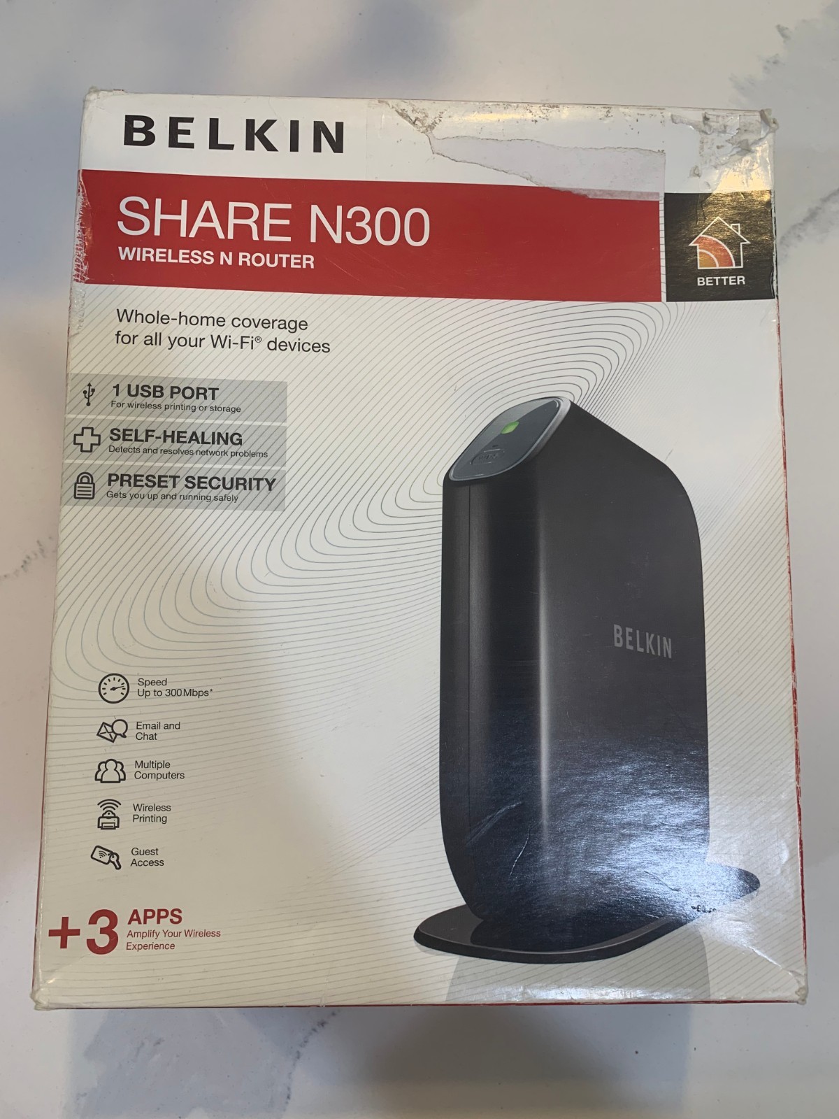 Belkin Share N300 Wireless N Router F7D7302