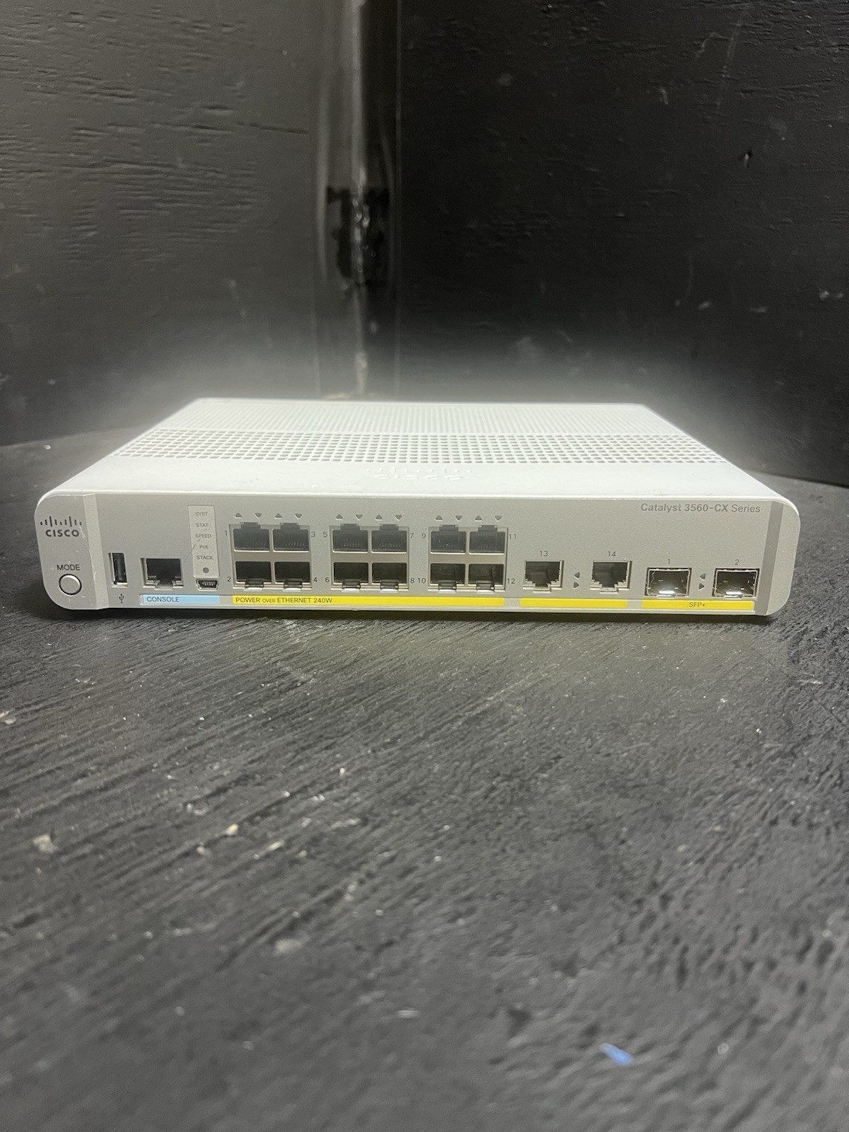 Cisco Catalyst WS-C3560CX-12PC-S 12-Port Ethernet Switch 3560-CX (No Power Cord)