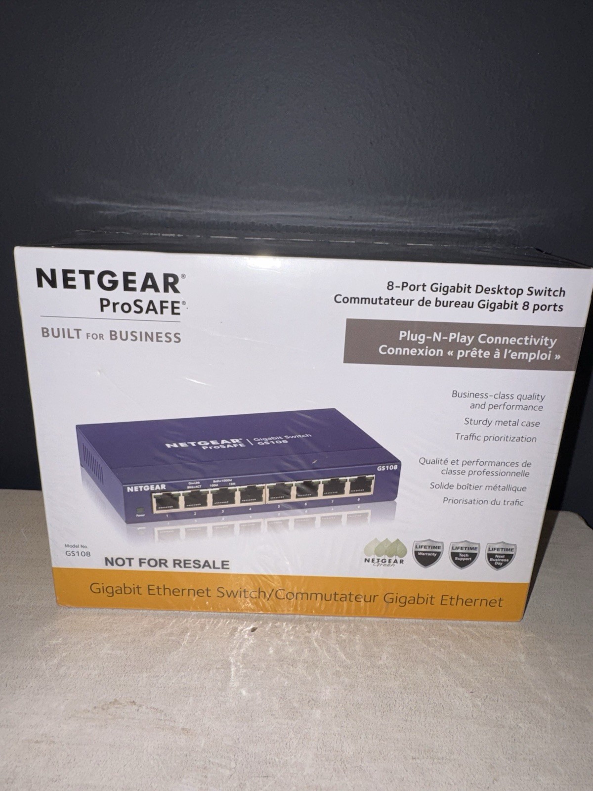 NETGEAR ProSafe 8-Port Gigabit Desktop Ethernet Switch GS108