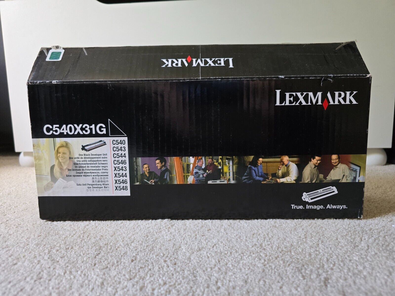 Genuine Lexmark C540X31G Black Developer Unit Cartridge -New Open Box