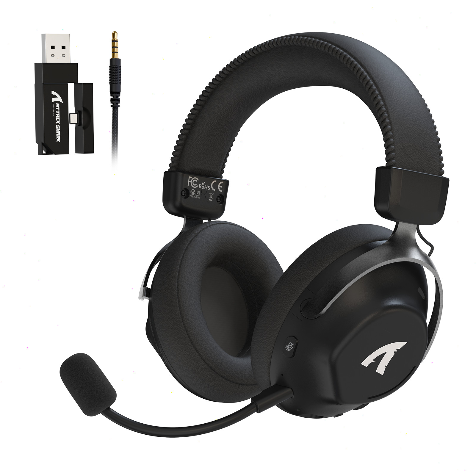 ATTACK SHARK L50PRO Gaming Headset 3 Mode 7.1 Surround Detachable Mic for PC PS4