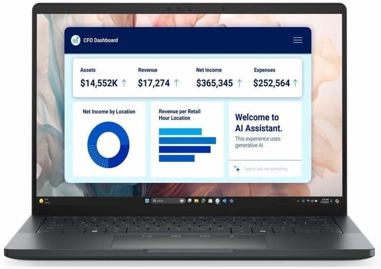 Dell Pro 13 Premium Laptop 13.3" Intel Ultra 7 266V 16GB 512GB SSD 5G W11P 3YR