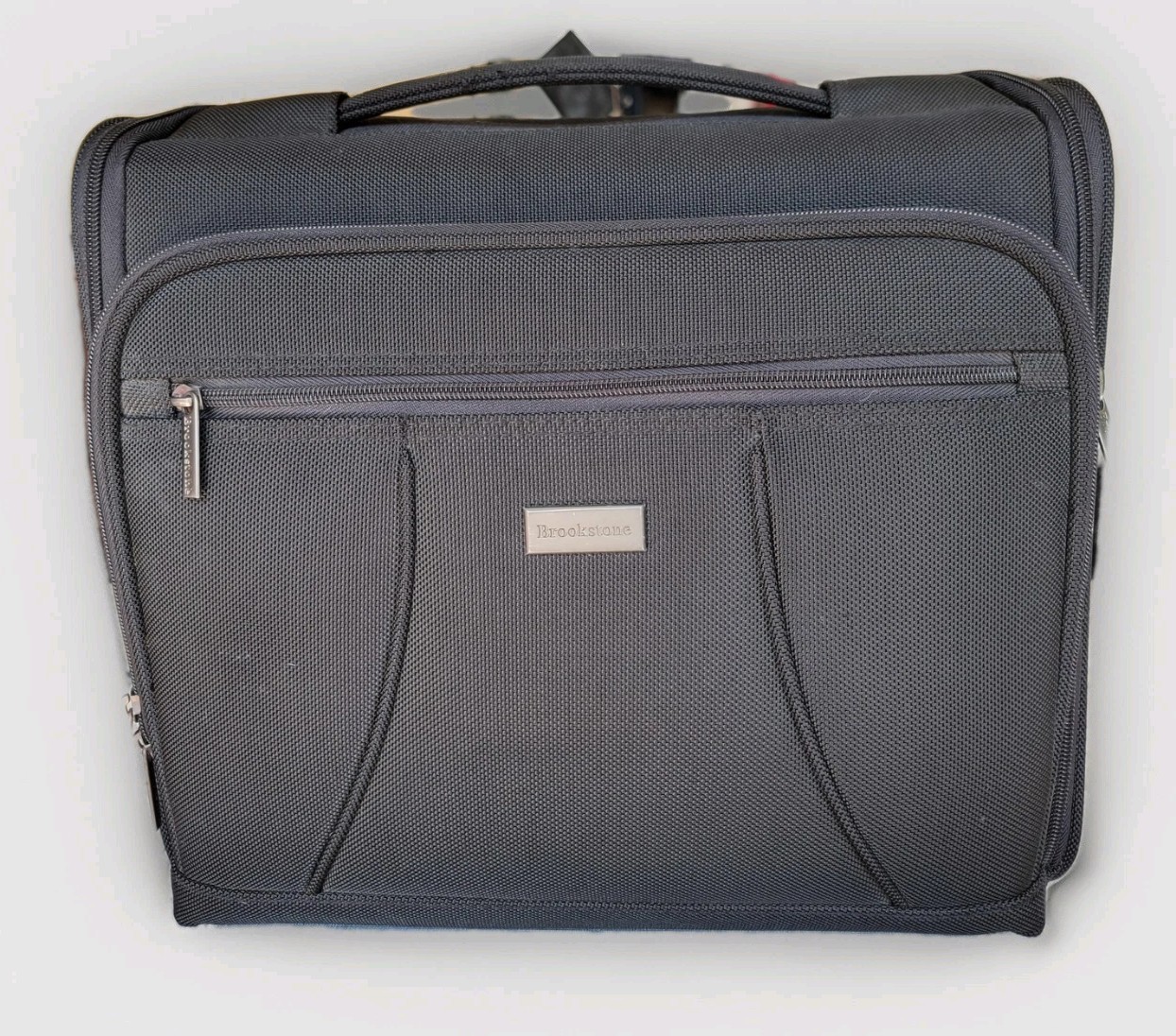 Brookstone Laptop Shuttle Padded Nylon Briefcase Black 