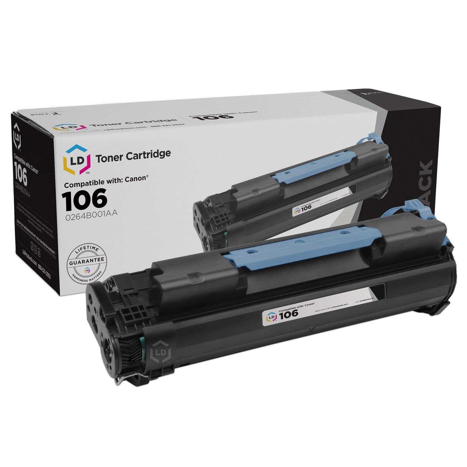 LD Products Compatible Toner Replacement for Canon 106 0264B001AA (Black)