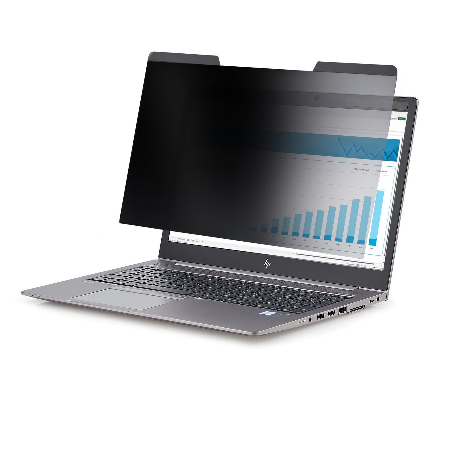 StarTech 14in 16:9 Magnetic Laptop Privacy Screen, TAA, 14 inches, Black
