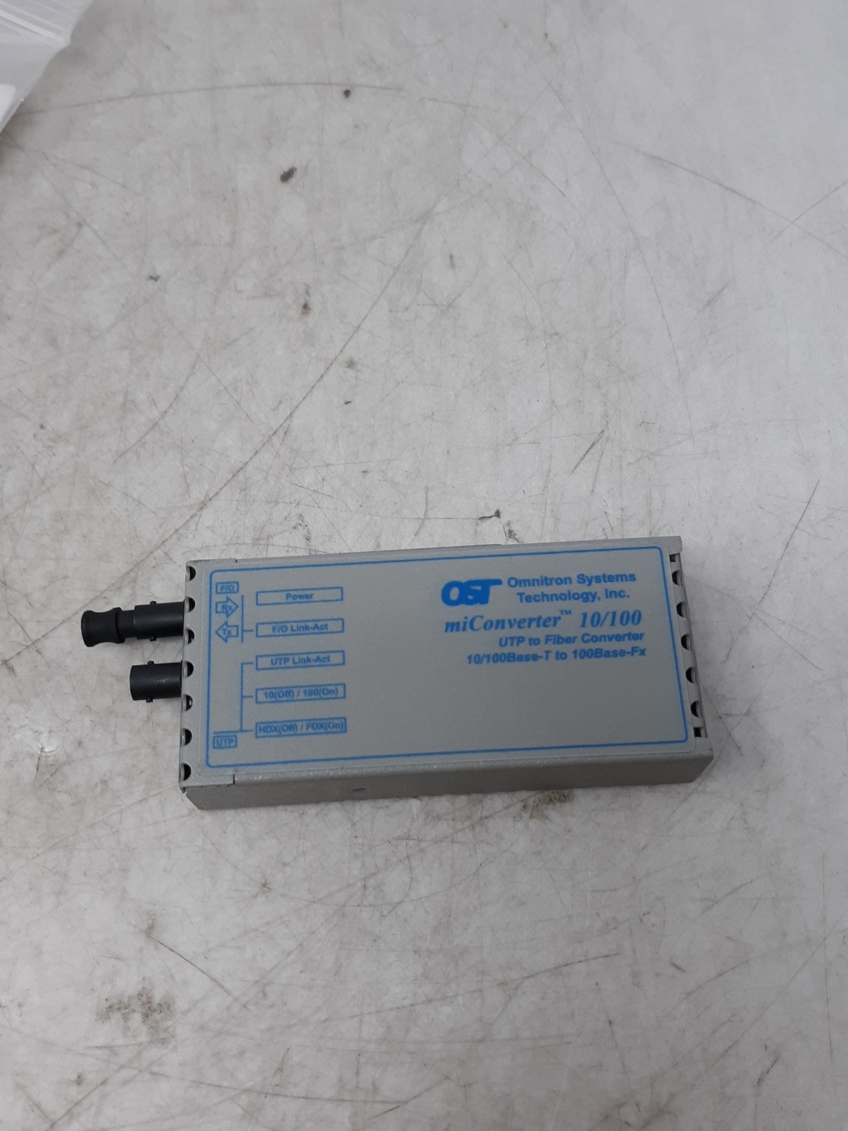 Omnitron Systems miConverter 10/100 UTP to Fiber Converter 10/100Base-T