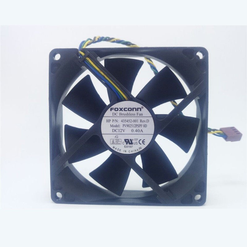1PCS FOXCONN PV902512PSPF 0D 9025 12V 0.40A 4-wire PWM Case Fan