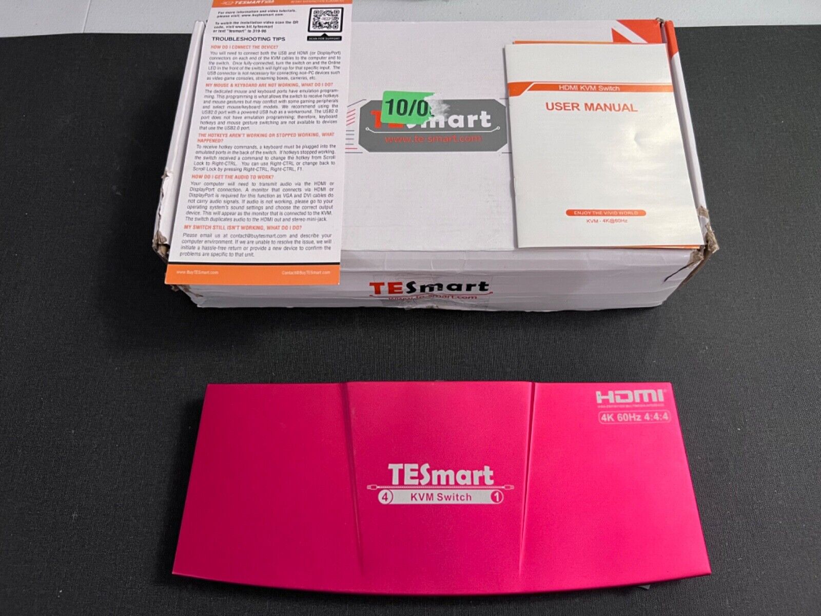 TESmart HKS0401A1U 4K 4-Port HDMI KVM Switch Device Only