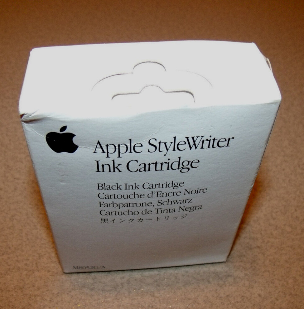Apple StyleWriter Black Ink Cartridge VTG 1992 M8052G Use Before Jan 1994.