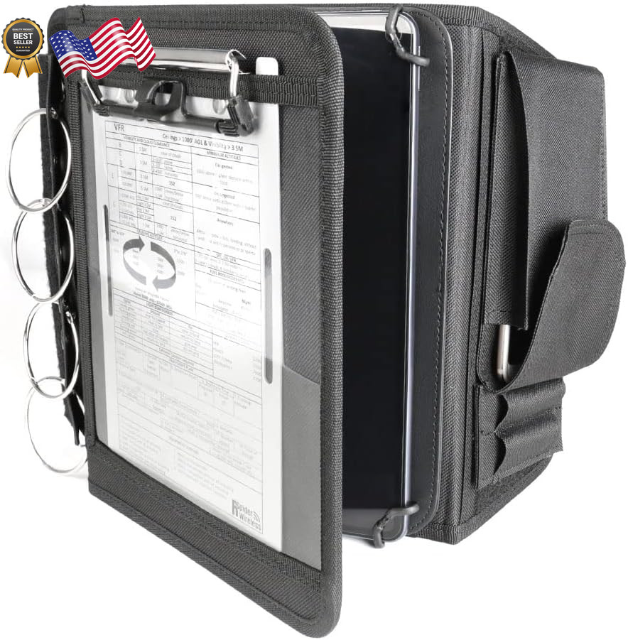 Pilot Kneeboard Includes Aluminum Clipboard Fits Ipad Pro 9.7", 10.5", 11"