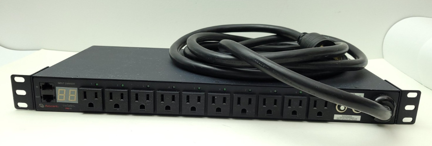 Avocent Cyclades PM10-L30A 10x 15A/L5-30P Input Metered Switched PDU Rackmount