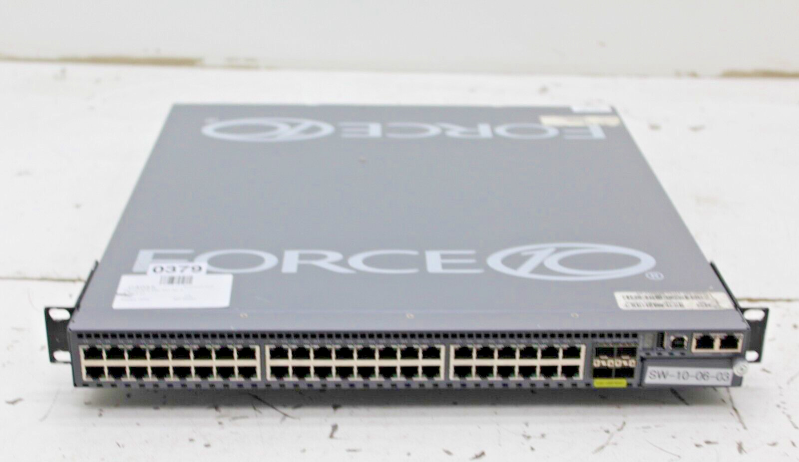 Dell Force10 S60-44T-AC-R 44 Port Ethernet Switch - Powers On