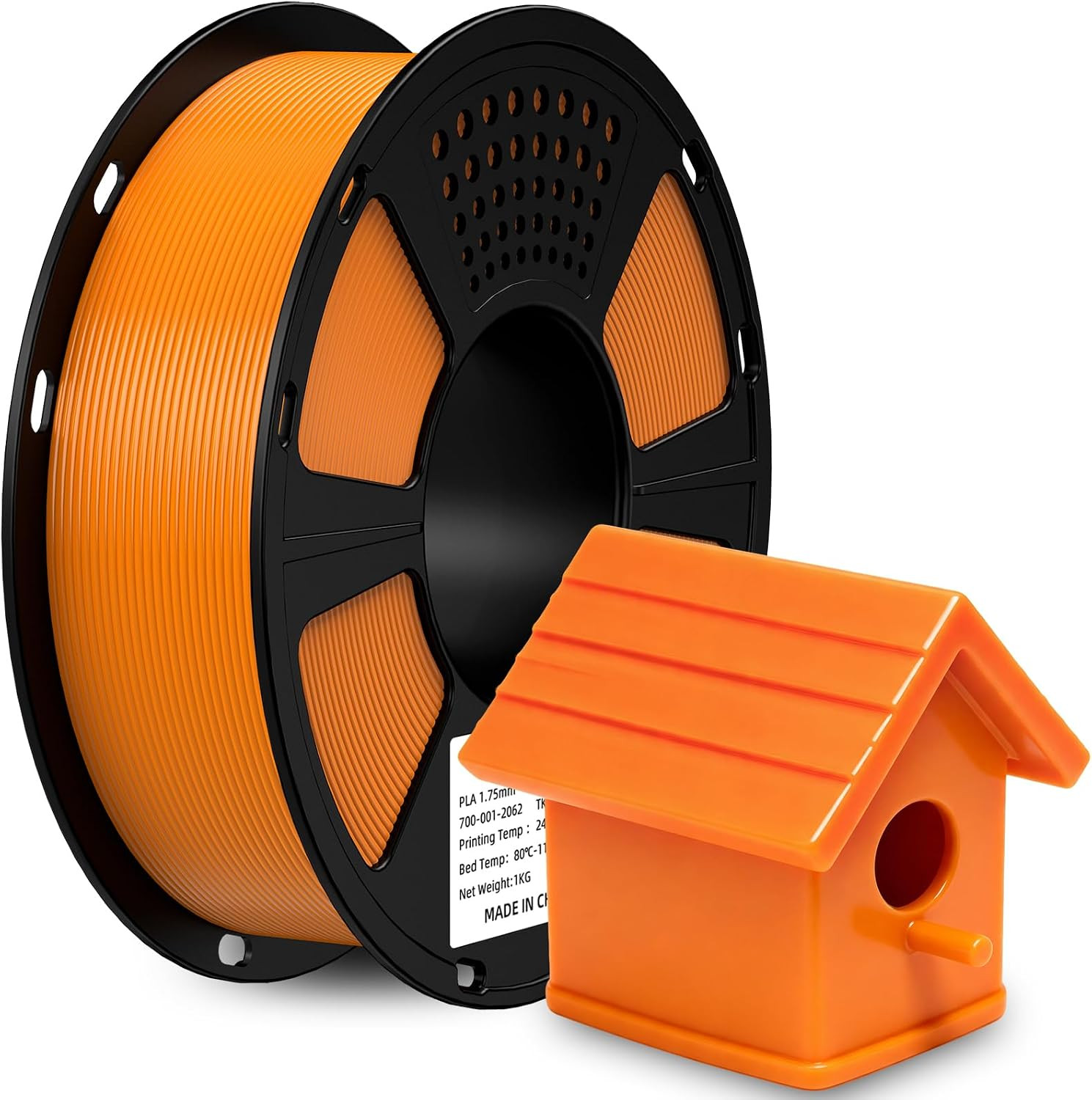 ASA Filament 1.75Mm,Premium Weather & UV Resistant Orange ASA