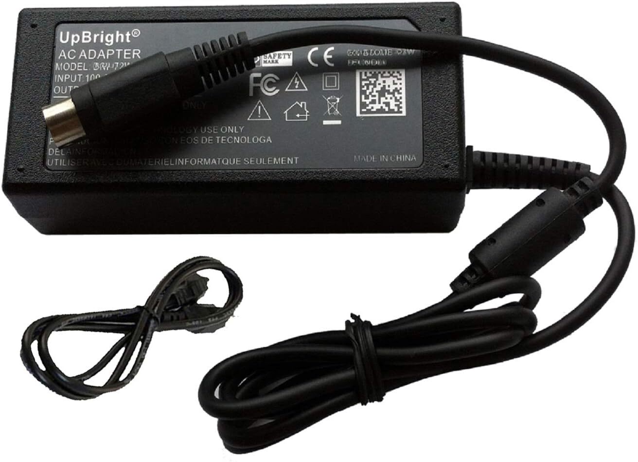 24V 3-Pin DIN AC/DC Adapter Compatible with Epson Printer Seiko M284A