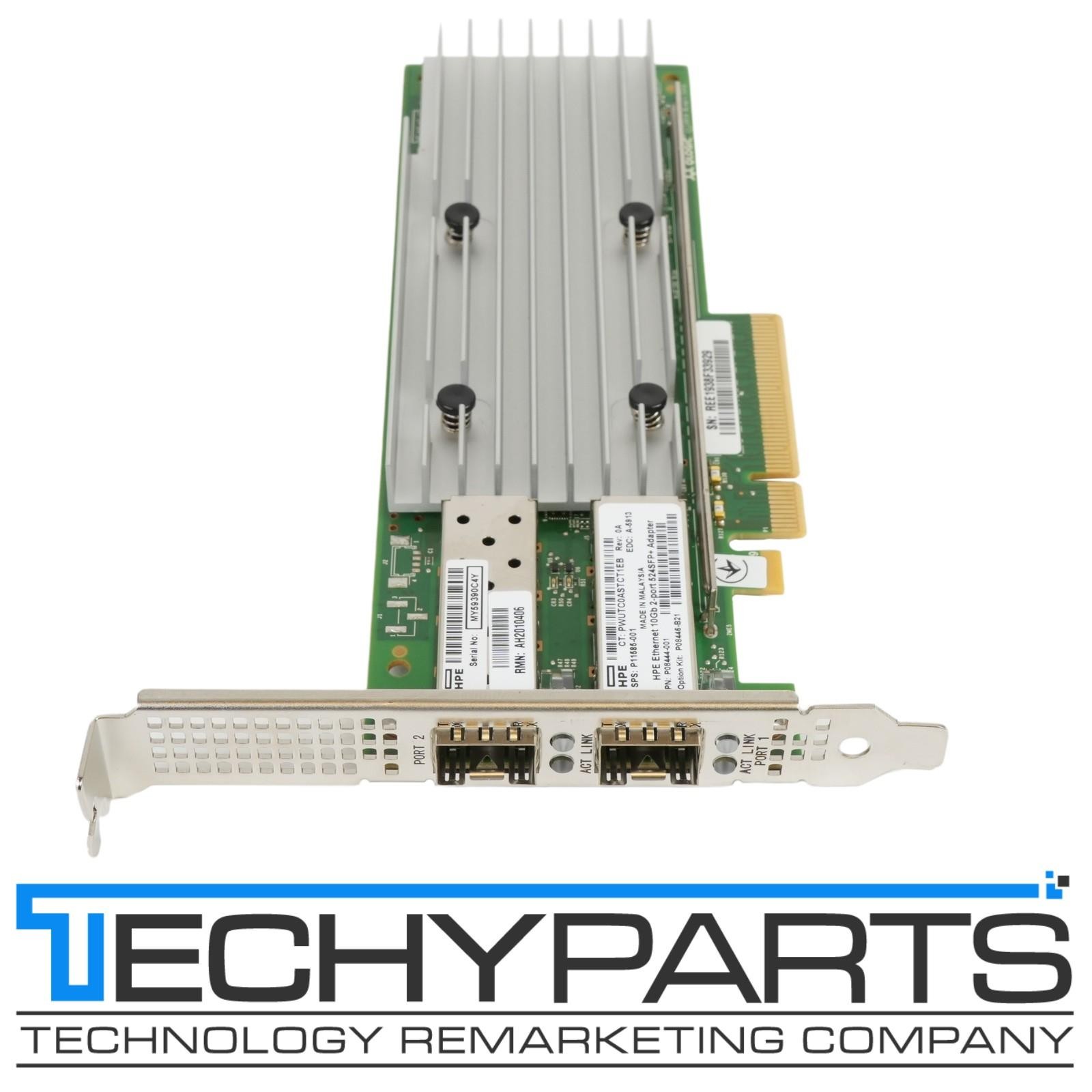 HPE P11585-001 QLOGIC 524SFP+ 10GbE 2-Port PCIe 3.0 x8 NIC P08446-B21